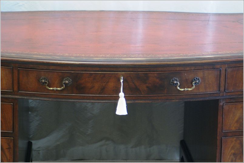 1024 Antique Serpentine Partners Desk Front (10)